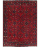 Afghan 4'11'' X 6'7'' Hand-Knotted Wool Rug 4'11'' x 6'7'' (148 X 198) / Red / N/A