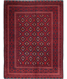 Afghan 4'11'' X 6'5'' Hand-Knotted Wool Rug 4'11'' x 6'5'' (148 X 193) / Red / N/A