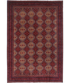 Afghan 12'10'' X 18'8'' Hand-Knotted Wool Rug 12'10'' x 18'8'' (385 X 560) / Red / N/A