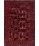 Afghan 6'7'' X 9'7'' Hand-Knotted Wool Rug 6'7'' x 9'7'' (198 X 288) / Red / N/A