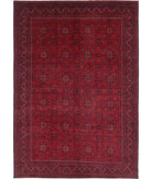 Afghan 8'0'' X 11'6'' Hand-Knotted Wool Rug 8'0'' x 11'6'' (240 X 345) / Red / N/A