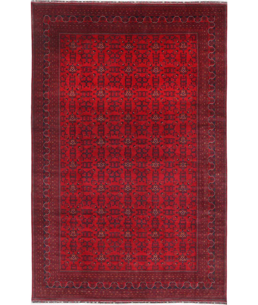 Afghan 9'9'' X 15'4'' Hand-Knotted Wool Rug 9'9'' x 15'4'' (293 X 460) / Red / N/A