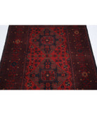 Afghan 3'3'' X 4'1'' Hand-Knotted Wool Rug 3'3'' x 4'1'' (98 X 123) / Red / N/A