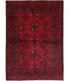 Afghan 3'2'' X 4'9'' Hand-Knotted Wool Rug 3'2'' x 4'9'' (95 X 143) / Red / N/A