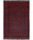 Afghan 3'5'' X 4'10'' Hand-Knotted Wool Rug 3'5'' x 4'10'' (103 X 145) / Red / N/A