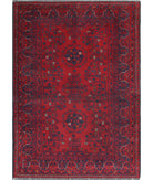 Afghan 3'3'' X 4'7'' Hand-Knotted Wool Rug 3'3'' x 4'7'' (98 X 138) / Red / N/A