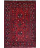 Afghan 3'3'' X 4'9'' Hand-Knotted Wool Rug 3'3'' x 4'9'' (98 X 143) / Red / N/A