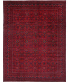 Afghan 10'0'' X 12'11'' Hand-Knotted Wool Rug 10'0'' x 12'11'' (300 X 388) / Red / N/A