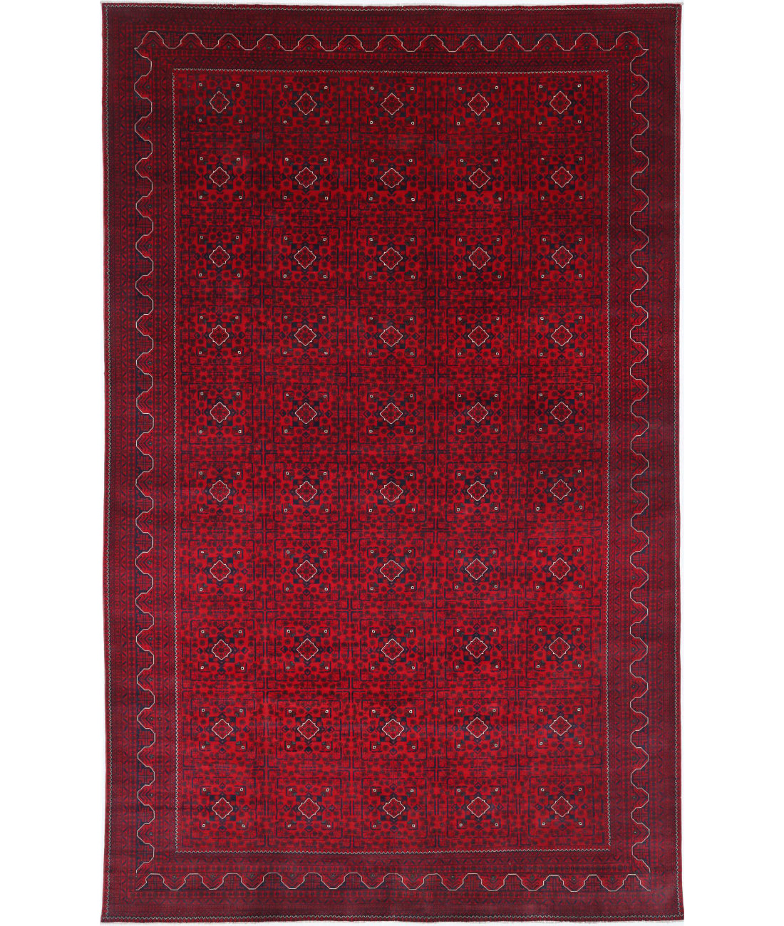 Afghan 10'1'' X 16'0'' Hand-Knotted Wool Rug 10'1'' x 16'0'' (303 X 480) / Red / N/A