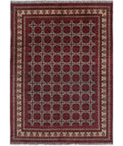 Afghan 8'0'' X 10'11'' Hand-Knotted Wool Rug 8'0'' x 10'11'' (240 X 328) / Red / N/A