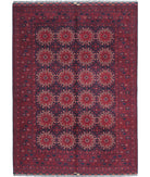 Afghan 4'10'' X 6'8'' Hand-Knotted Wool Rug 4'10'' x 6'8'' (145 X 200) / Red / N/A