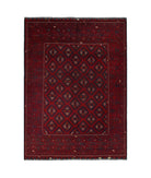 Afghan 4'10'' X 6'7'' Hand-Knotted Wool Rug 4'10'' x 6'7'' (145 X 198) / Red / N/A