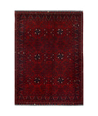 Afghan 5'1'' X 6'9'' Hand-Knotted Wool Rug 5'1'' x 6'9'' (153 X 203) / Red / N/A