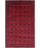 Afghan 9'7'' X 15'4'' Hand-Knotted Wool Rug 9'7'' x 15'4'' (288 X 460) / Red / N/A