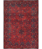 Afghan 3'4'' X 4'8'' Hand-Knotted Wool Rug 3'4'' x 4'8'' (100 X 140) / Red / N/A