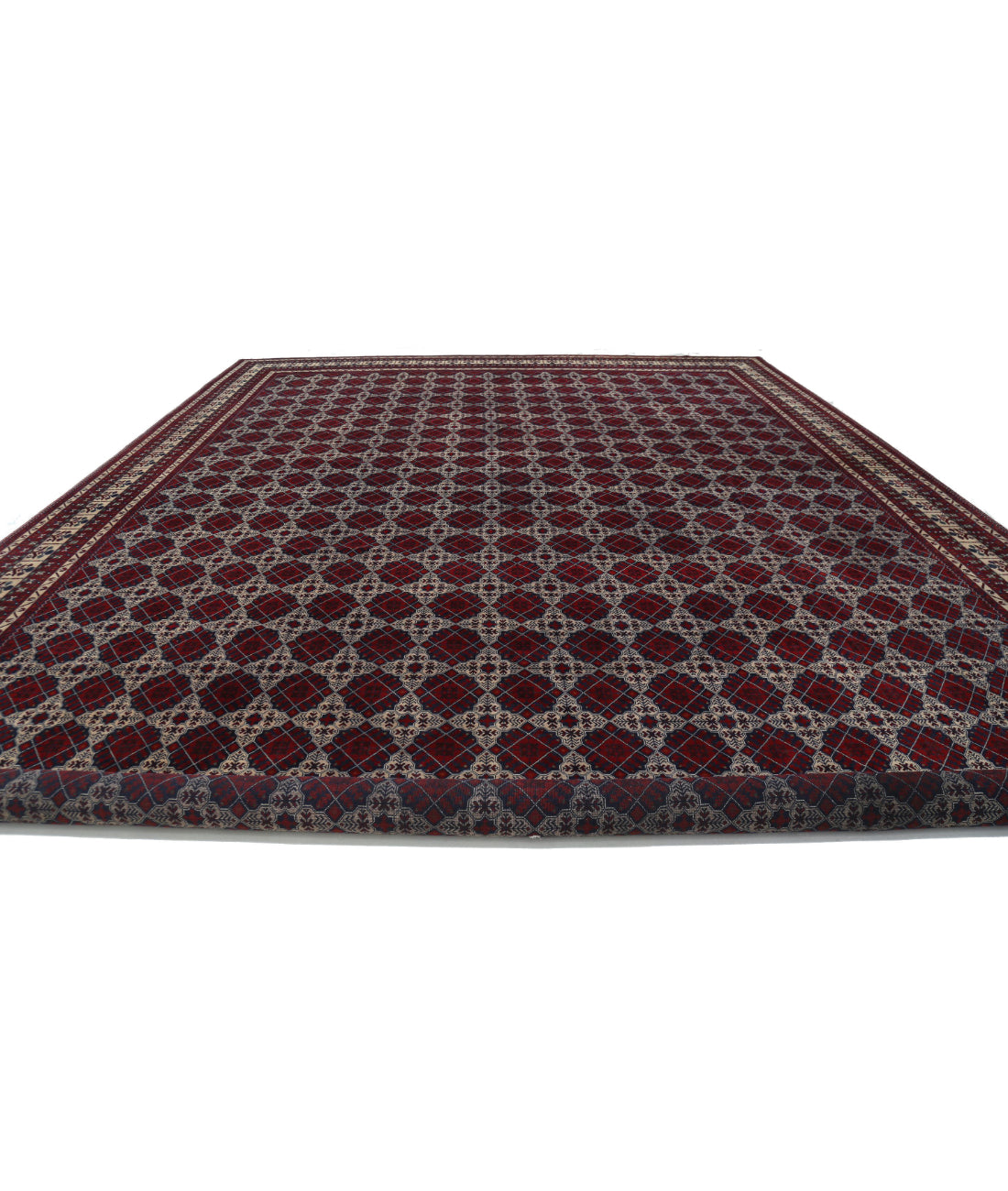 Afghan 15'10'' X 25'7'' Hand-Knotted Wool Rug 15'10'' x 25'7'' (475 X 768) / Red / N/A