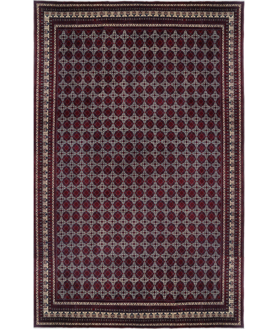 Afghan 15'10'' X 25'7'' Hand-Knotted Wool Rug 15'10'' x 25'7'' (475 X 768) / Red / N/A