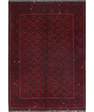 Afghan 4'9'' X 6'7'' Hand-Knotted Wool Rug 4'9'' x 6'7'' (143 X 198) / Red / N/A