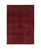 Afghan 6'7'' X 9'5'' Hand-Knotted Wool Rug 6'7'' x 9'5'' (198 X 283) / Red / N/A