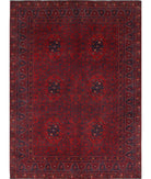 Afghan 4'9'' X 6'6'' Hand-Knotted Wool Rug 4'9'' x 6'6'' (143 X 195) / Red / N/A