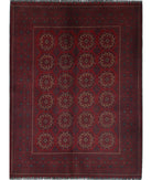 Afghan 4'10'' X 6'3'' Hand-Knotted Wool Rug 4'10'' x 6'3'' (145 X 188) / Red / N/A