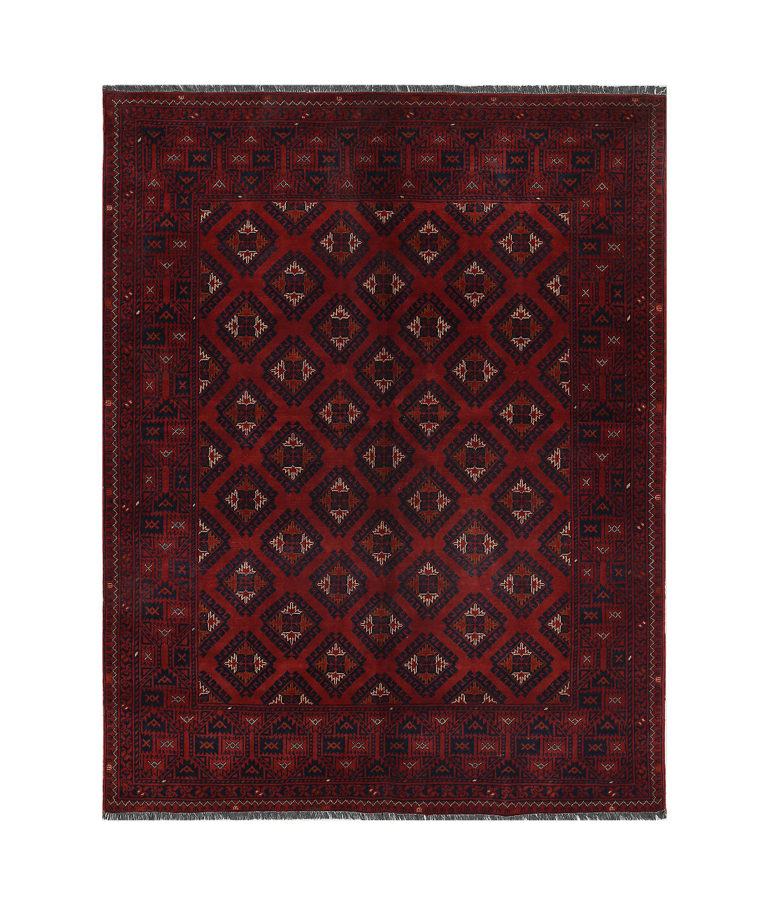 Afghan 4'10'' X 6'4'' Hand-Knotted Wool Rug 4'10'' x 6'4'' (145 X 190) / Red / N/A