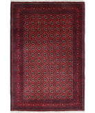 Afghan 3'3'' X 4'10'' Hand-Knotted Wool Rug 3'3'' x 4'10'' (98 X 145) / Red / N/A