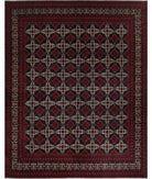 Afghan 9'10'' X 12'4'' Hand-Knotted Wool Rug 9'10'' x 12'4'' (295 X 370) / Red / N/A