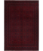 Afghan 8'2'' X 11'9'' Hand-Knotted Wool Rug 8'2'' x 11'9'' (245 X 353) / Red / N/A