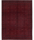 Afghan 9'8'' X 12'6'' Hand-Knotted Wool Rug 9'8'' x 12'6'' (290 X 375) / Red / N/A