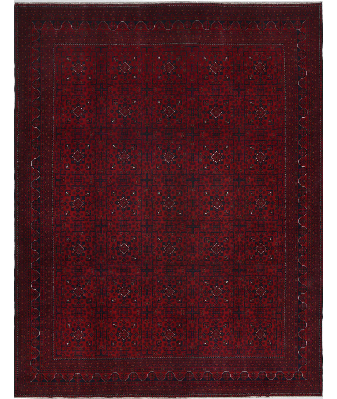 Afghan 9'10'' X 12'8'' Hand-Knotted Wool Rug 9'10'' x 12'8'' (295 X 380) / Red / N/A