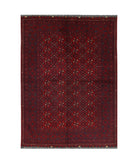 Afghan 4'9'' X 6'6'' Hand-Knotted Wool Rug 4'9'' x 6'6'' (143 X 195) / Red / N/A