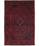 Afghan 3'3'' X 4'11'' Hand-Knotted Wool Rug 3'3'' x 4'11'' (98 X 148) / Red / N/A