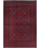 Afghan 3'4'' X 4'7'' Hand-Knotted Wool Rug 3'4'' x 4'7'' (100 X 138) / Red / N/A