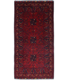 Afghan 3'3'' X 6'4'' Hand-Knotted Wool Rug 3'3'' x 6'4'' (98 X 190) / Red / N/A