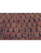 Afshar 6' 3" X 15' 1" Hand-Knotted Wool Rug 6' 3" X 15' 1" (191 X 460) / Blue / Rust