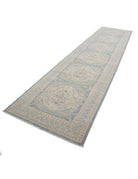 Ariana 3' 11" X 15' 9" Hand-Knotted Wool Rug 3' 11" X 15' 9" (119 X 480) / Blue / Beige