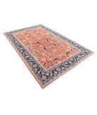 Ariana 6'0'' X 9'1'' Hand-Knotted Wool Rug 6'0'' x 9'1'' (180 X 273) / Rust / Blue