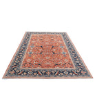 Ariana 6'0'' X 9'1'' Hand-Knotted Wool Rug 6'0'' x 9'1'' (180 X 273) / Rust / Blue