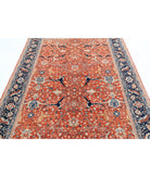 Ariana 6'0'' X 9'1'' Hand-Knotted Wool Rug 6'0'' x 9'1'' (180 X 273) / Rust / Blue
