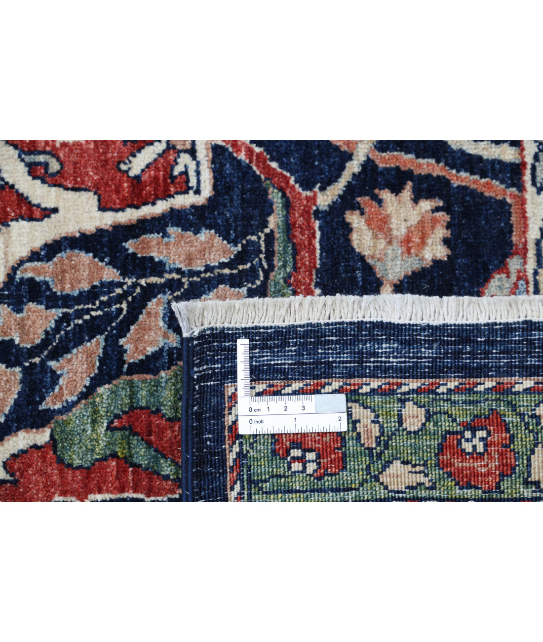 Ariana 8'6'' X 11'7'' Hand-Knotted Wool Rug 8'6'' x 11'7'' (255 X 348) / Blue / Red