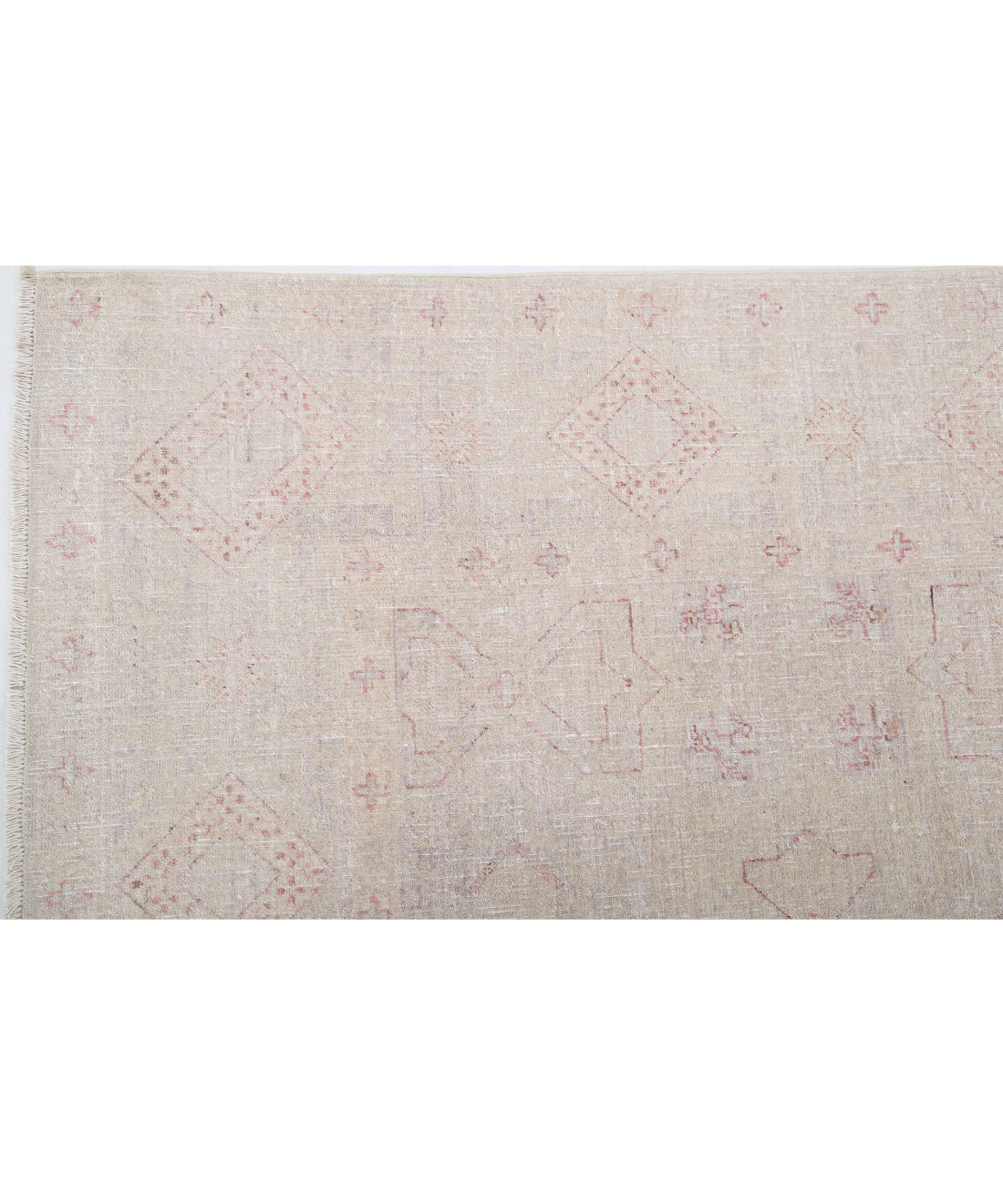 Ariana 5'10'' X 8'1'' Hand-Knotted Wool Rug 5'10'' x 8'1'' (175 X 243) / Ivory / Pink