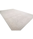 Ariana 13'8'' X 21'3'' Hand-Knotted Wool Rug 13'8'' x 21'3'' (410 X 638) / Grey / Ivory