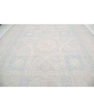 Mamluk 12'8'' X 17'1'' Hand-Knotted Wool Rug 12'8'' x 17'1'' (380 X 513) / Blue / Ivory