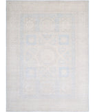 Mamluk 12'8'' X 17'1'' Hand-Knotted Wool Rug 12'8'' x 17'1'' (380 X 513) / Blue / Ivory