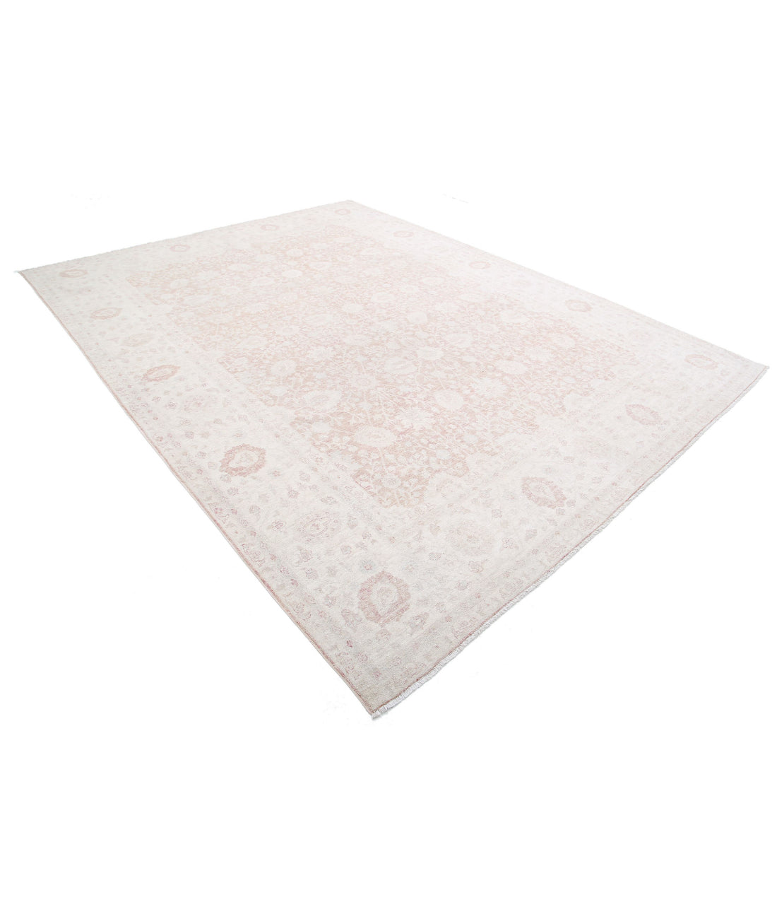 Ariana 8'10'' X 11'8'' Hand-Knotted Wool Rug 8'10'' x 11'8'' (265 X 350) / Brown / Ivory