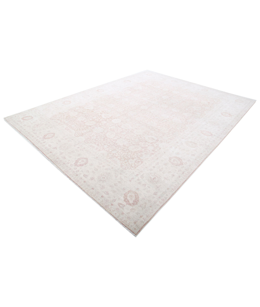 Ariana 8'10'' X 11'8'' Hand-Knotted Wool Rug 8'10'' x 11'8'' (265 X 350) / Brown / Ivory
