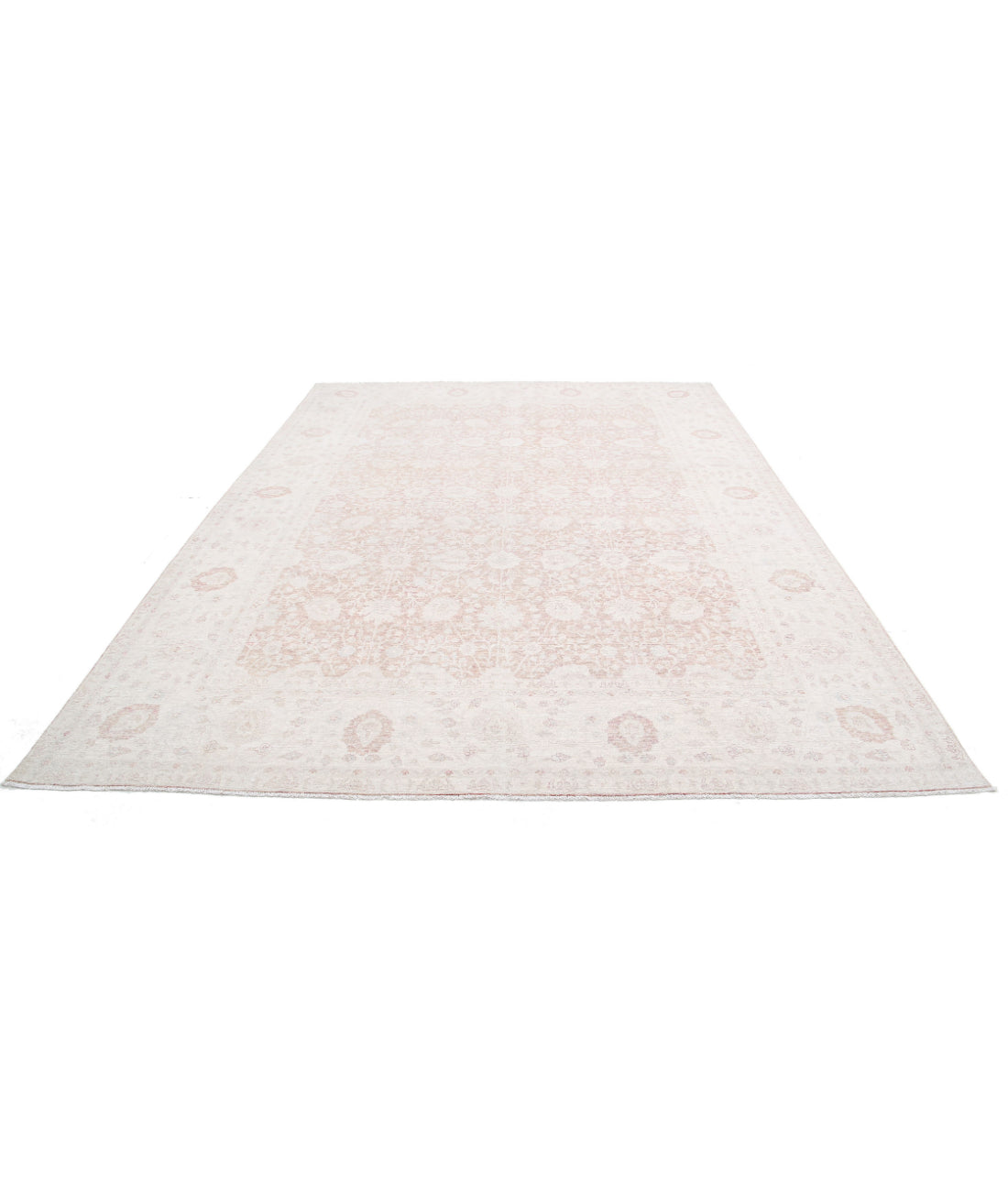 Ariana 8'10'' X 11'8'' Hand-Knotted Wool Rug 8'10'' x 11'8'' (265 X 350) / Brown / Ivory