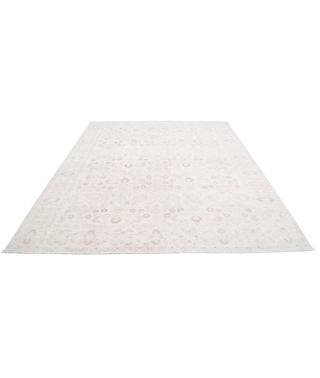 Ariana 8'1'' X 9'5'' Hand-Knotted Wool Rug 8'1'' x 9'5'' (243 X 283) / Ivory / Ivory