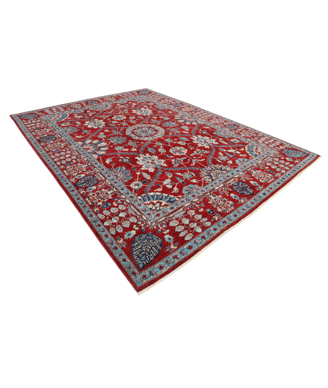 Ariana 9'0'' X 12'0'' Hand-Knotted Wool Rug 9'0'' x 12'0'' (270 X 360) / Red / Red